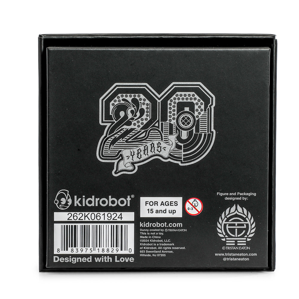 20th Anniversary Solid Metal Dunny Keychain - "Silverchrome" by Tristan Eaton (Limited Edition of 200)