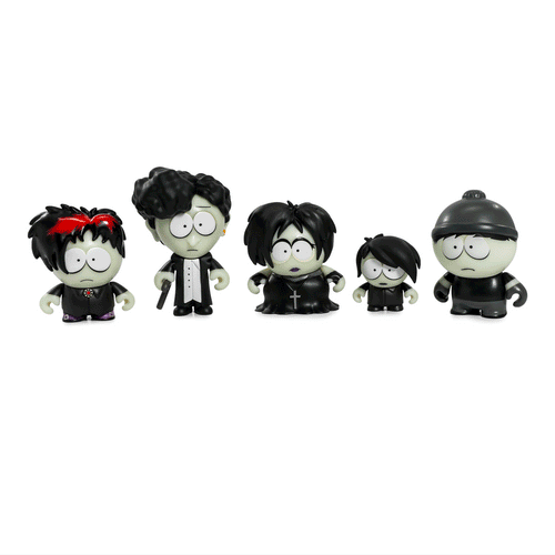 2024 CON EXCLUSIVE: South Park Goth Kids Glow-in-the-Dark Vinyl Mini Figures 5-Pack (Limited Edition of 500) - SOLD OUT!
