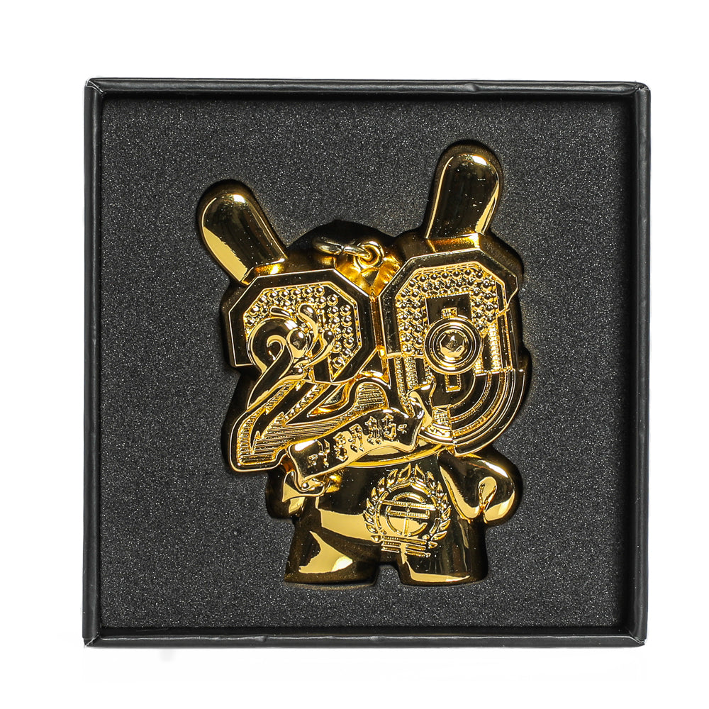 2024 CON EXCLUSIVE: 20th Anniversary Solid Metal Dunny Keychain - "Goldchrome" by Tristan Eaton (Limited Edition of 200)