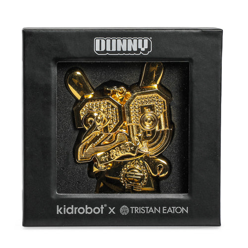 2024 CON EXCLUSIVE: 20th Anniversary Solid Metal Dunny Keychain - "Goldchrome" by Tristan Eaton (Limited Edition of 200)