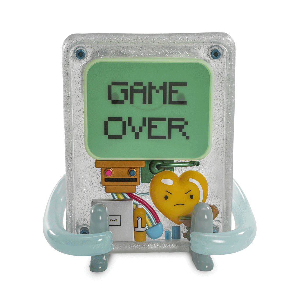 2025 CON EXCLUSIVE: Adventure Time - BMO 8" Glow-in-the-Dark Vinyl Art Figure - Game Over Edition (Limited Edition of 300) - SOLD OUT!